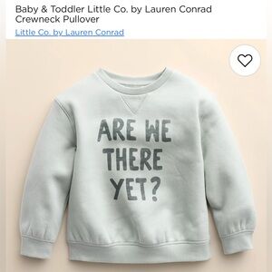 “Are we there yet “ pull over sweatshirt